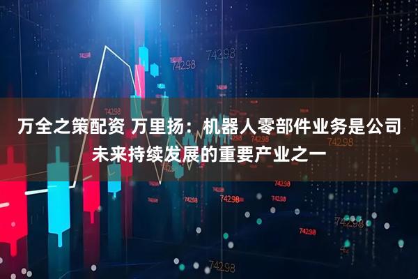 万全之策配资 万里扬：机器人零部件业务是公司未来持续发展的重要产业之一